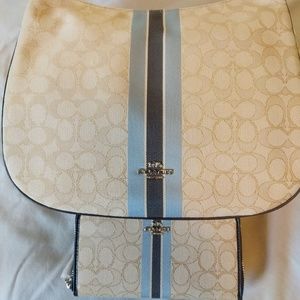 Coach FREE Wallet w/Signature Jacquard Bag NWT
